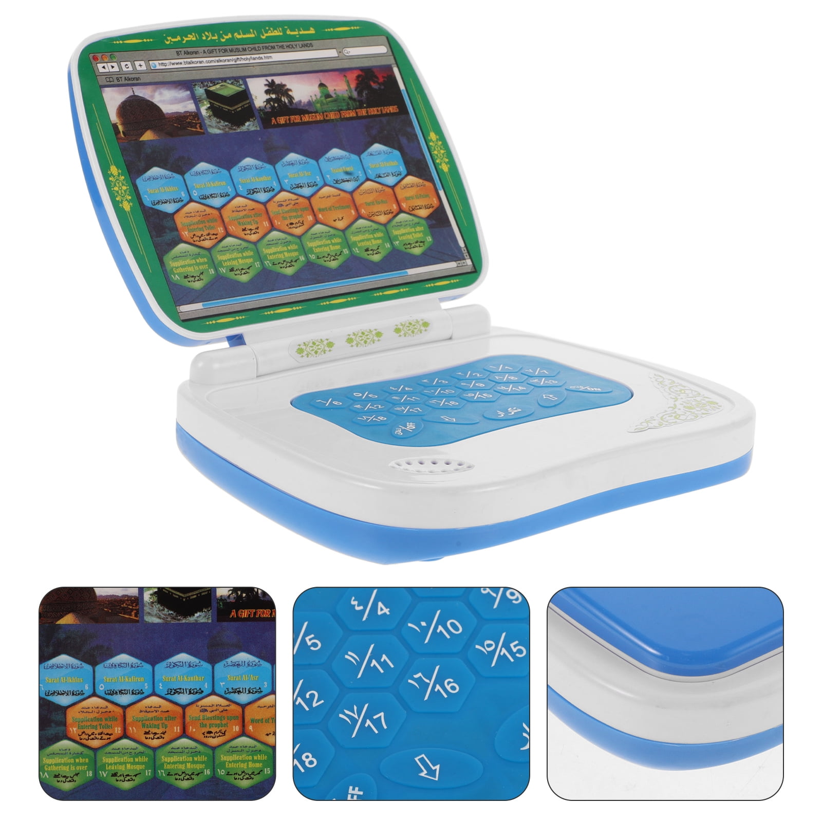 Kids Educational Computer - Katlanabilir Dokunmatik Arapça Öğrenme Makinesi Çocuklar