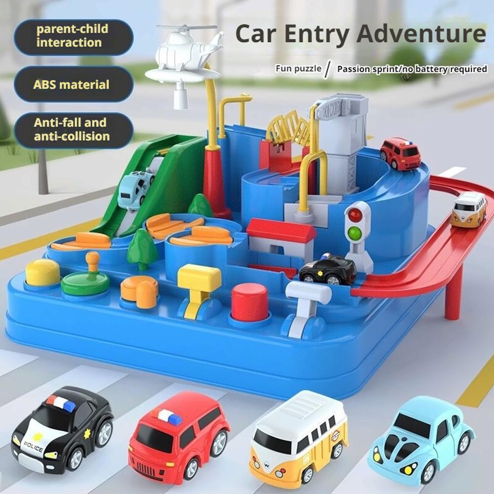 Kids Education Product - Yarış Demiryolu Arabası Model Tren Raylı