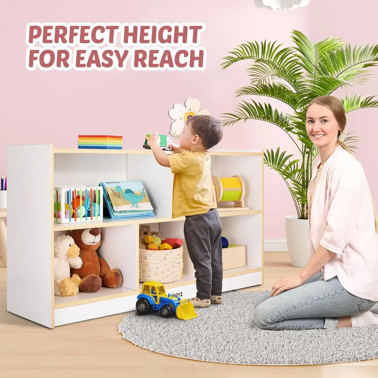 Montessori Shelf Toy - Çocuklar için Oyuncak Saklama Düzenleyici, 5