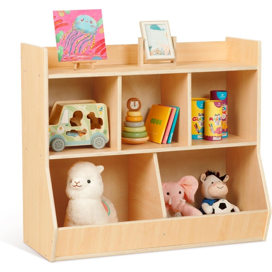 Montessori Shelf Toy - Montessori Oyuncak Rafı ve Depolama Dolabı,