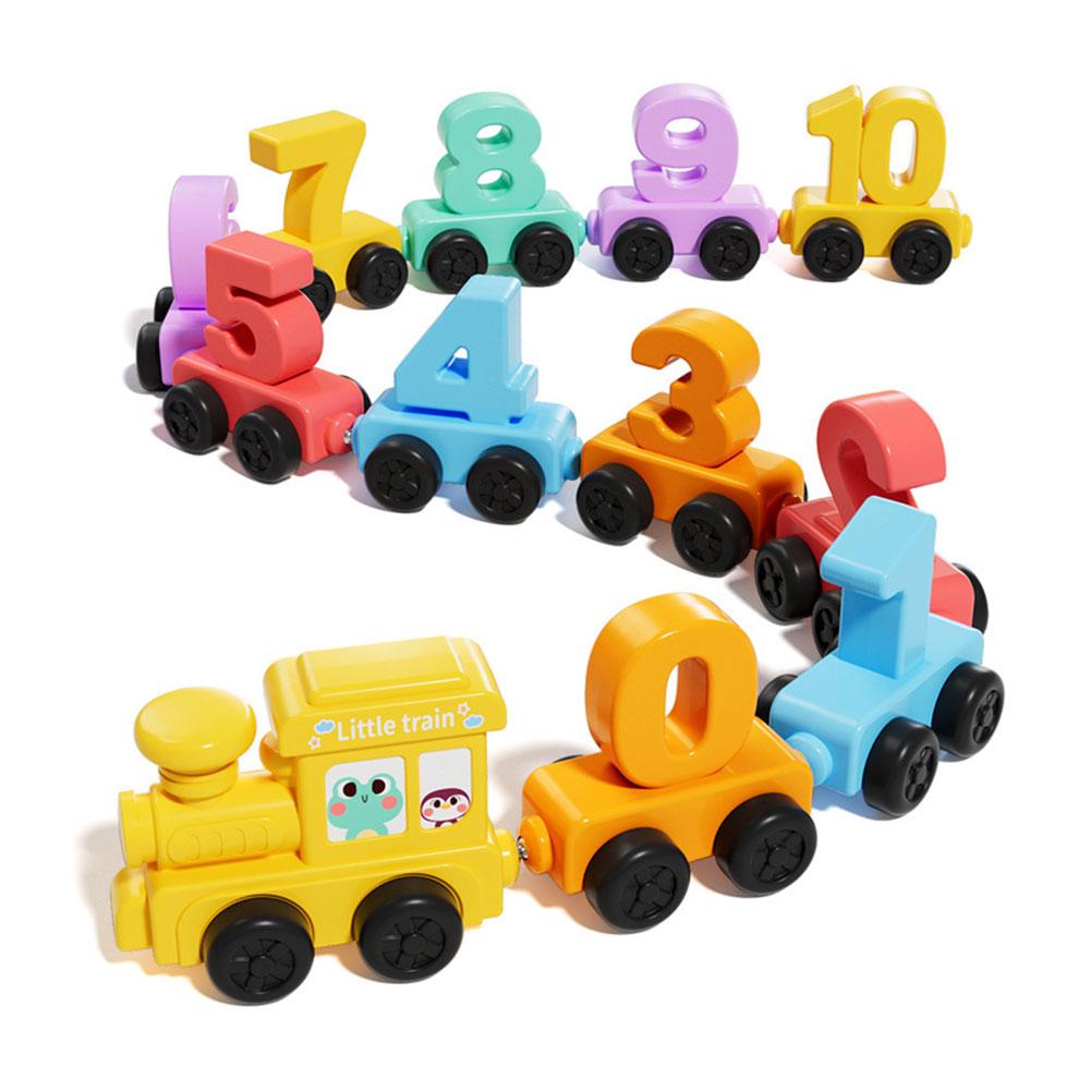 Kids Education Product - Montessori Eğitici Oyuncak Tren Seti Ahşap