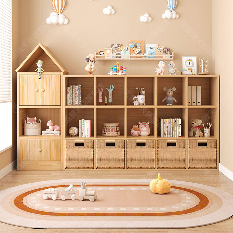 Masif ahşap kitaplık, çocuk od - Montessori Shelf Toy incelemesi ve fiyatı