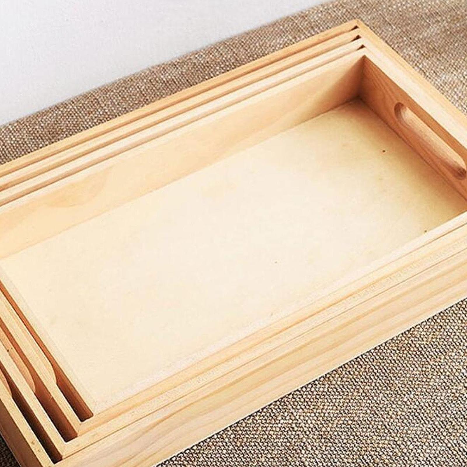 4 adet Montessori tepsi ahşap  - Montessori Shelf Toy incelemesi ve fiyatı