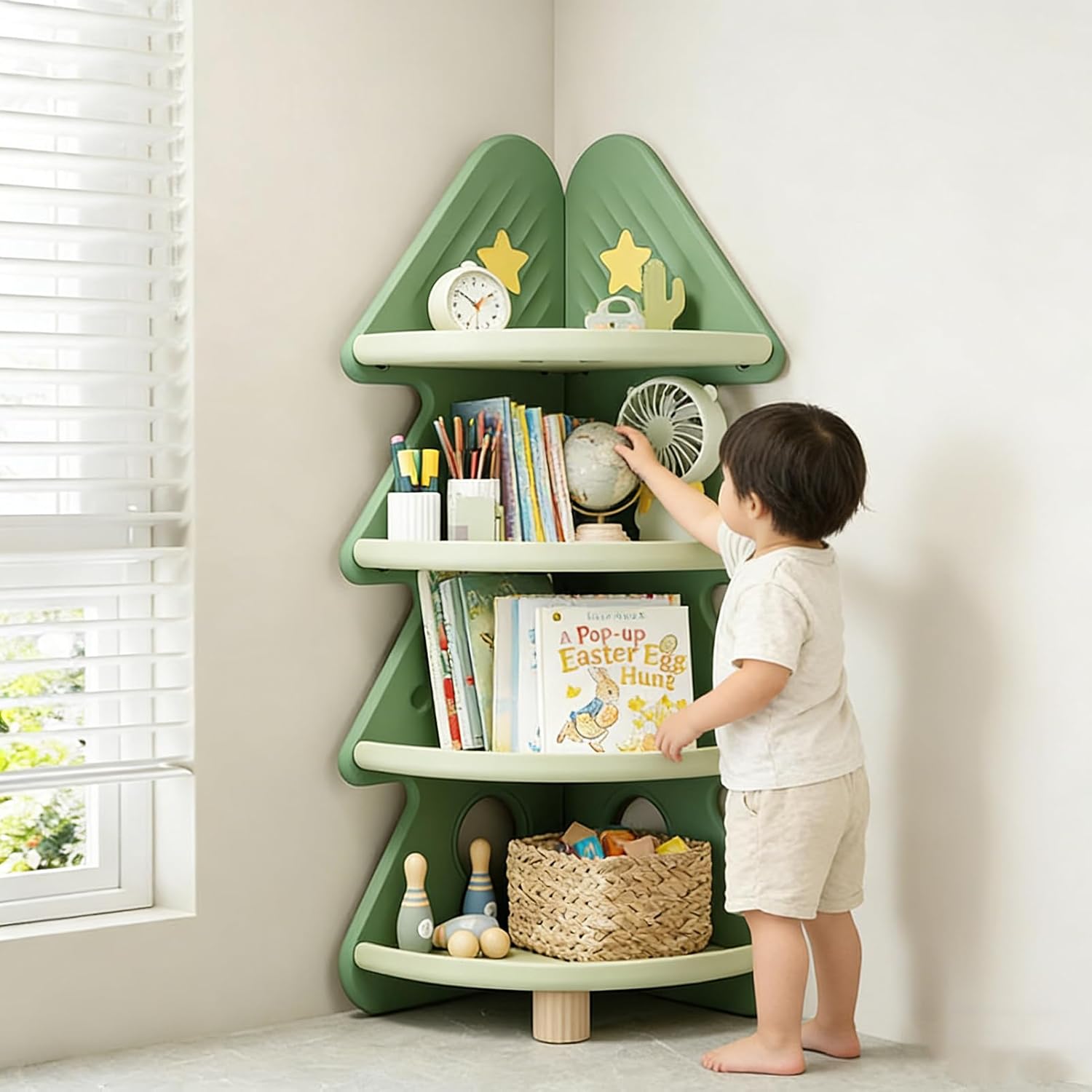 4 Katmanlı Köşe Kitaplık Oyunc - Montessori Shelf Toy incelemesi ve fiyatı