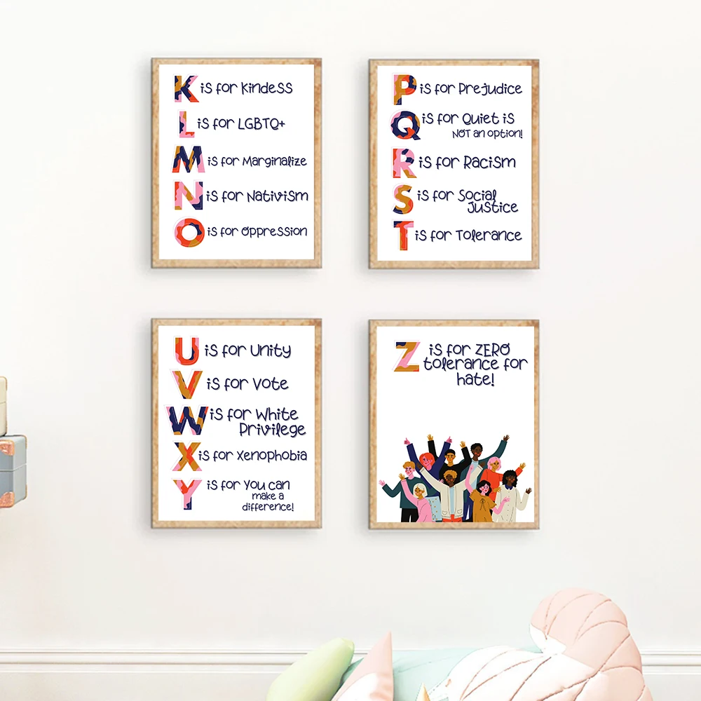 Kreş Alfabe İnsan Hakları Alın - Kids Education Quote incelemesi ve fiyatı